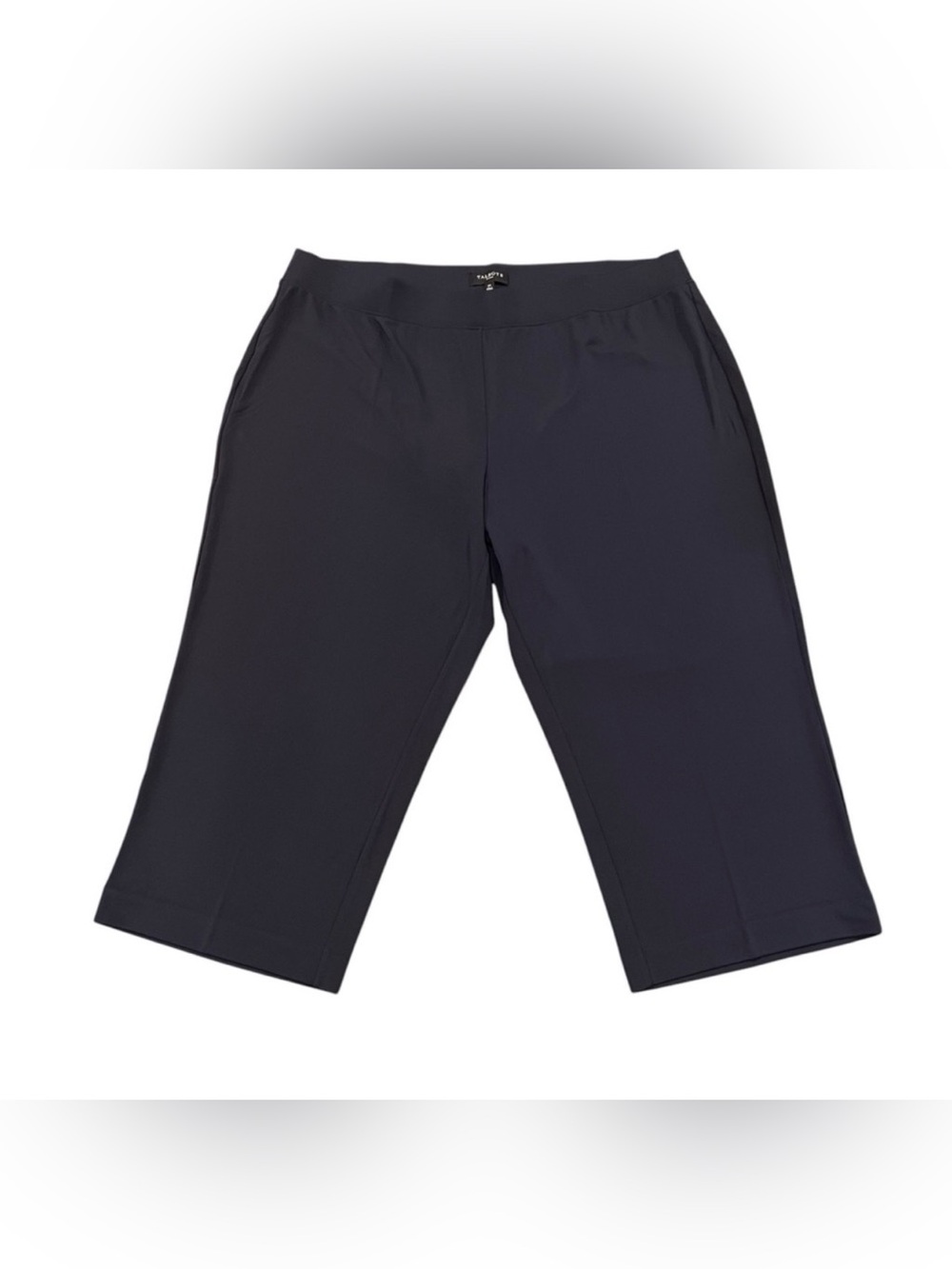 NEW Talbots Woman Stretch Cropped Wide Leg Pull-On Pant Navy 3X‎ Plus Size